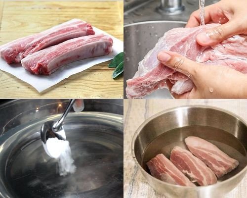 Sơ chế thịt ba chỉ cẩn thận