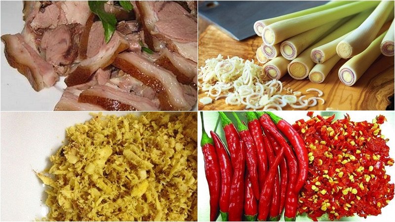 Sơ chế thịt chồn hương và các nguyên liệu