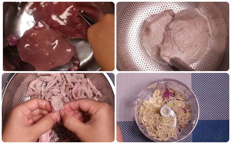 sơ chế thịt heo trước khi ướp