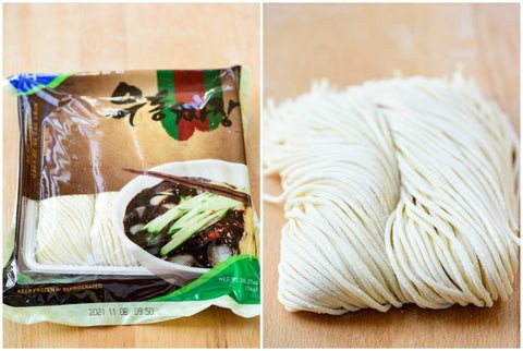 Sợi mì Jajangmyeon tươi ngon
