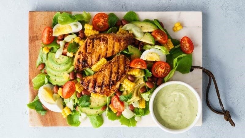Sốt bơ sáp dùng trong salad