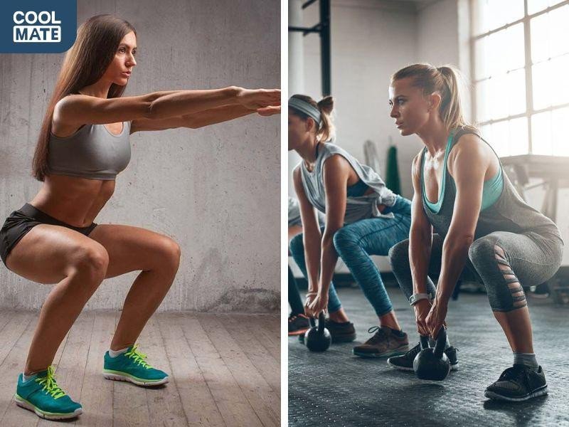Squat với tạ giúp giảm nguy cơ chấn thương hiệu quả