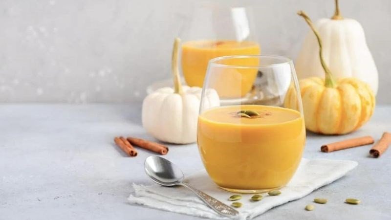 Sữa bí đỏ tự làm giúp tăng cân an toàn
