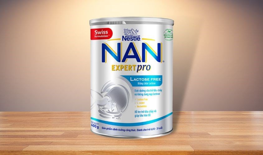 Sữa bột NAN Expert Pro Lactose Free 400g (0 - 3 tuổi) dùng để pha bột HiPP