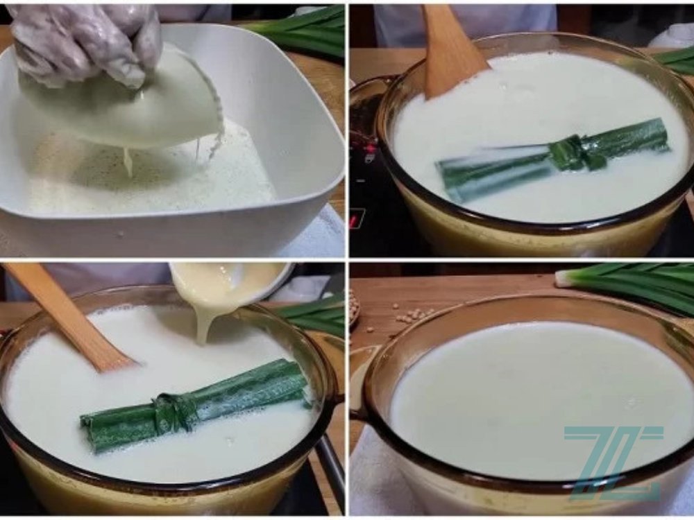 Sữa đậu nành lá dứa mát lành