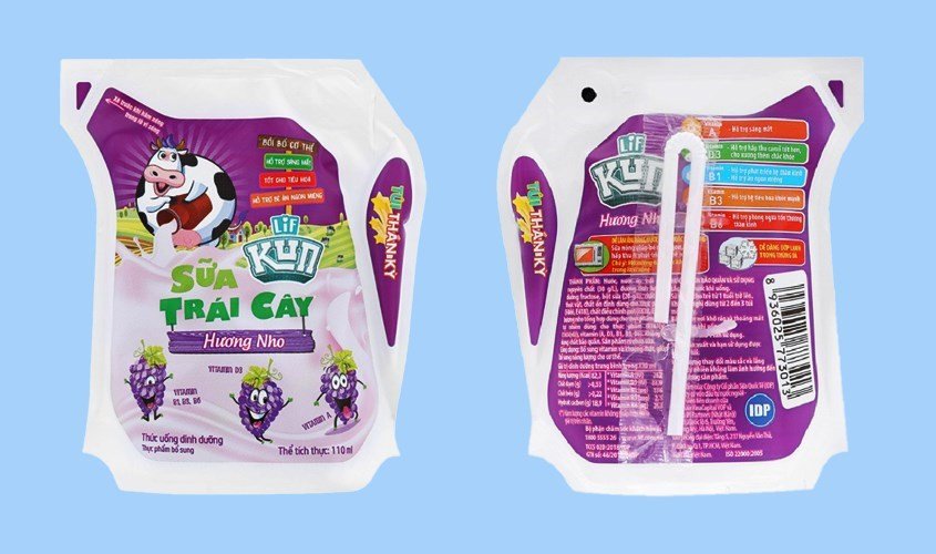 Sữa trái cây Kun hương nho bổ sung vitamin