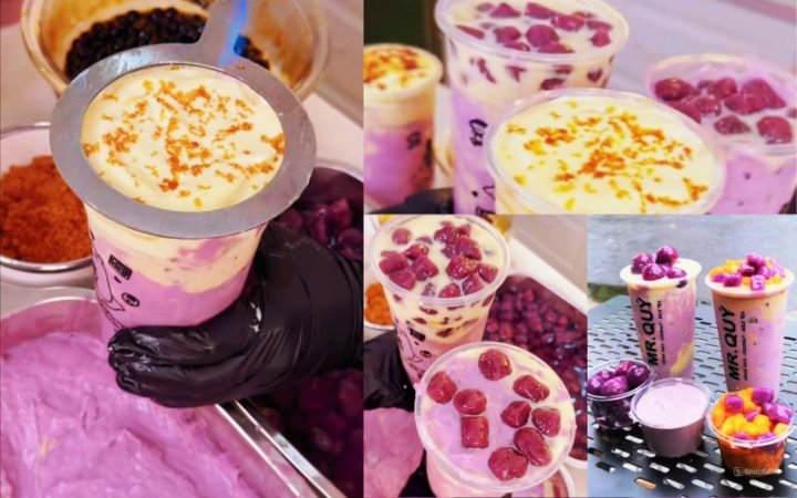 Sữa tươi khoai môn sánh mịn thơm ngon