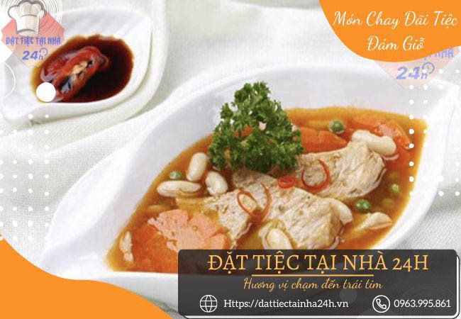 Sườn chay nấu đậu mềm ngon