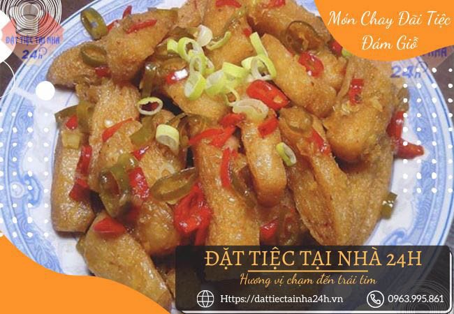 Sườn chay xào chua ngọt bắt mắt
