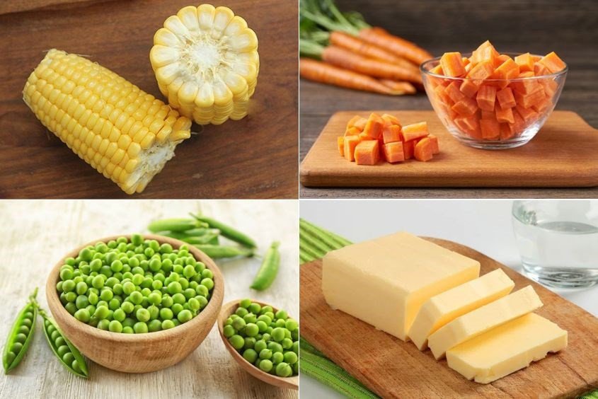 Súp bắp vàng óng, giàu chất xơ tốt cho tiêu hóa của bé