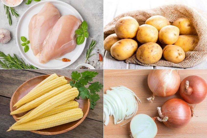 Súp gà khoai tây sánh mịn bổ dưỡng, món ăn dặm cho bé