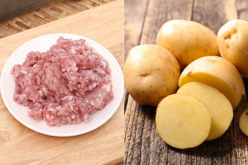 Súp thịt heo khoai tây sánh mịn, giàu protein cho trẻ