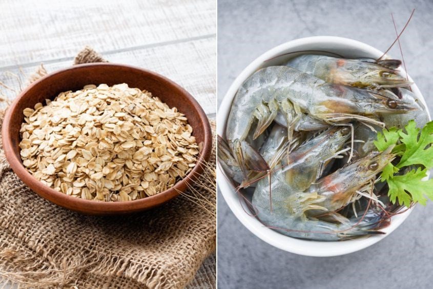 Súp yến mạch tôm bổ dưỡng, cung cấp vitamin cho bé