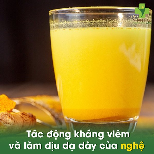 Tác dụng chống viêm và làm dịu niêm mạc của nghệ tươi