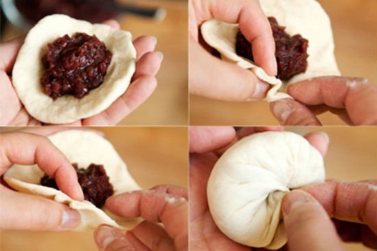 Tạo hình bánh mochi đậu đỏ đơn giản
