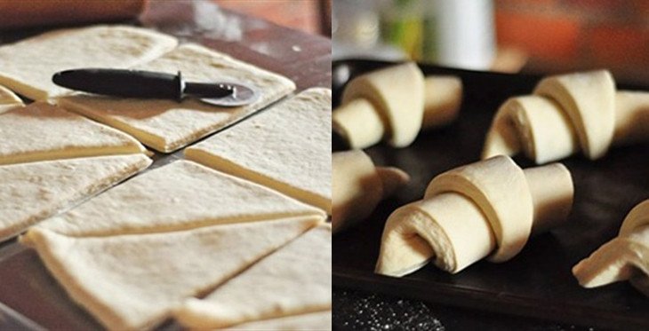 Tạo hình bánh sừng bò