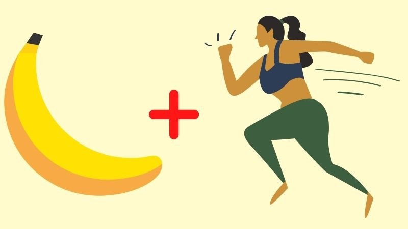 Tập thể thao kết hợp ăn chuối để giảm cân