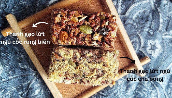 Thanh gạo lứt ngũ cốc đa dạng