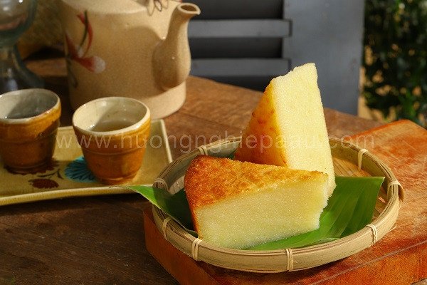 Thành phẩm bánh khoai mì nướng vàng ươm, thơm ngon đã hoàn thành
