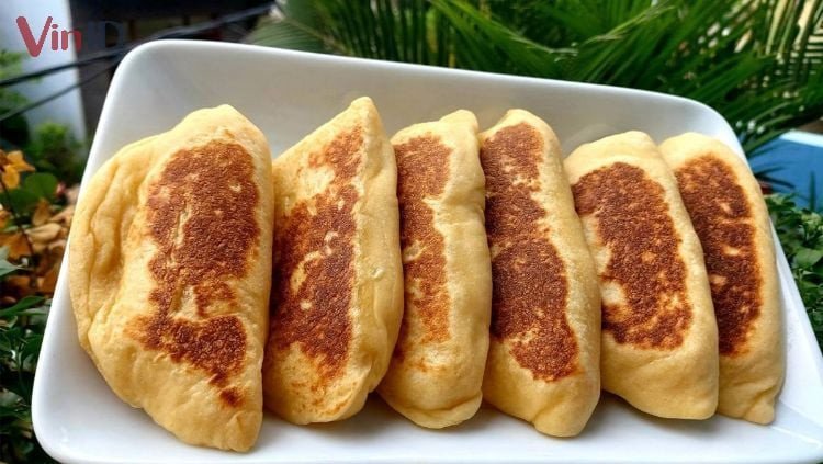 Thành phẩm bánh mì trứng sữa nướng mềm, thơm lừng hấp dẫn