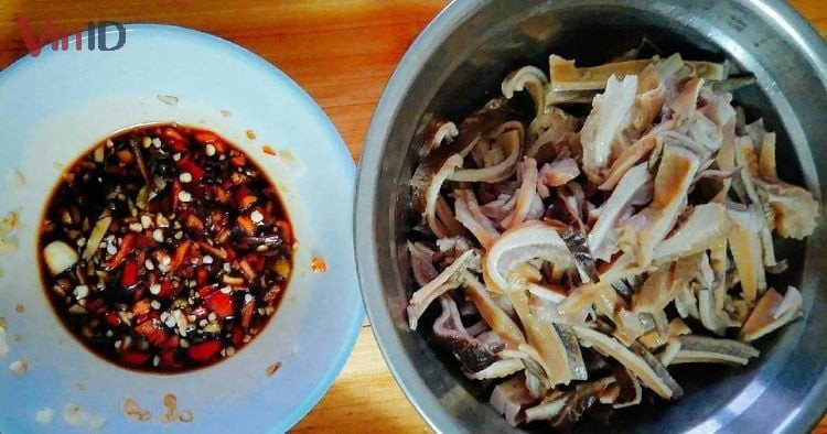 Thành phẩm bao tử hầm tiêu đen