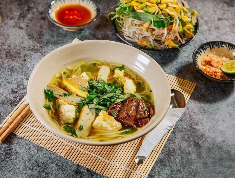 Thành phẩm bún cá An Giang chuẩn vị
