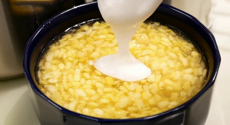 Thành phẩm chè bột sắn dây đậu xanh thơm ngon