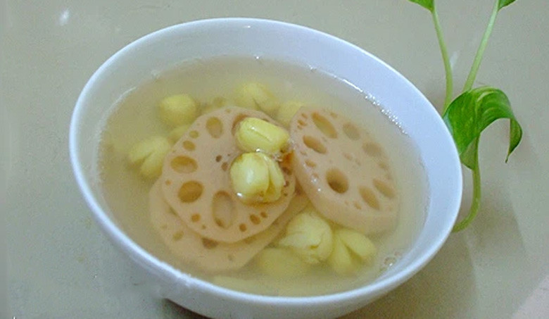 Thành phẩm chè củ sen thơm ngon