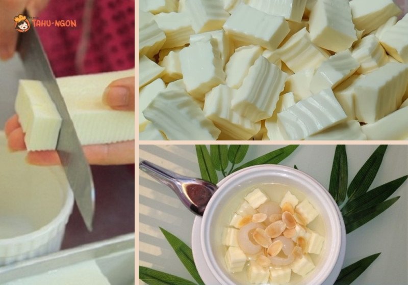 Thành phẩm chè khúc bạch ít calo, giải nhiệt ngày hè