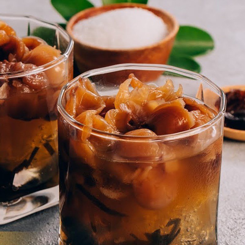 Thành phẩm chè nhãn nhục đường phèn phổ tai hấp dẫn