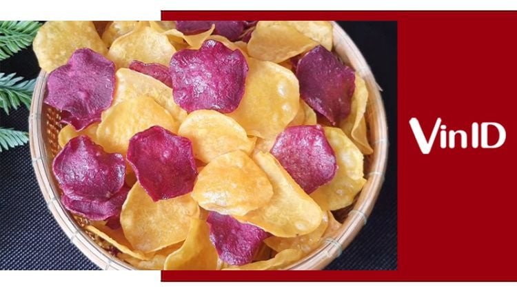 Thành phẩm khoai lang chiên bơ đường với màu sắc bắt mắt