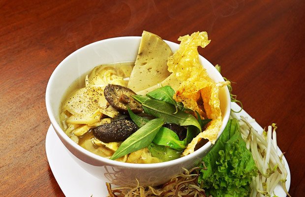 Thành phẩm món bún măng chay thơm ngon hấp dẫn