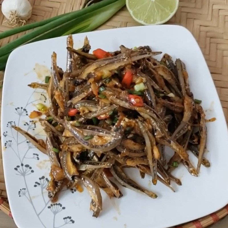 Thành phẩm món cá khô rim chua ngọt thơm ngon