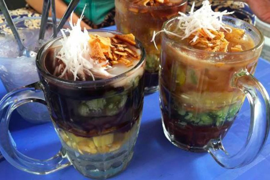 Thành phẩm món chè thập cẩm miền Bắc
