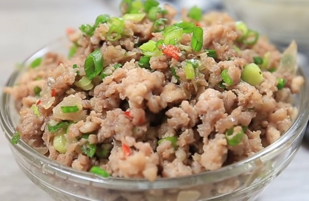 Thành phẩm món thịt băm rang sả ớt thơm lừng, rất đưa cơm