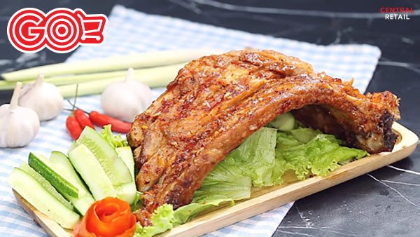 Thành phẩm sườn nướng thơm ngon chuẩn vị nhờ cách làm nước sốt thịt nướng