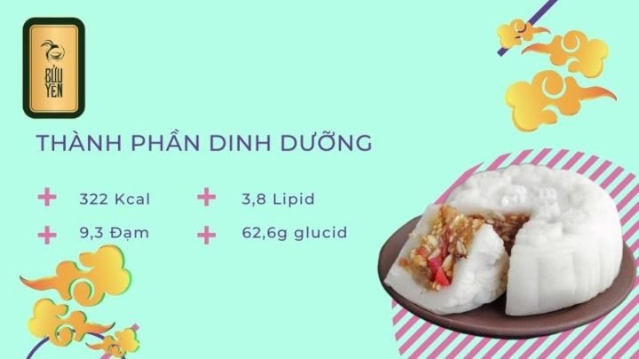 Thành phần dinh dưỡng trong bánh trung thu dẻo truyền thống