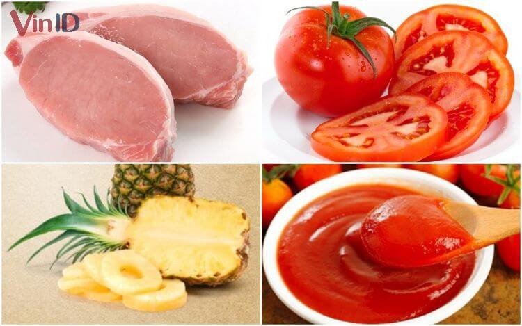 Thành phần làm sốt bánh mì chả lụa