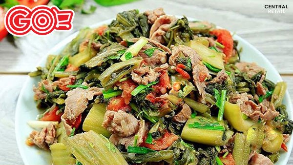 Thịt bò xào dưa chua thơm ngon hấp dẫn