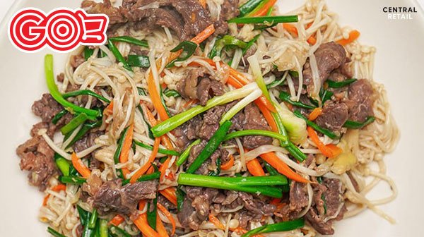 Thịt bò xào nấm kim châm tươi ngon