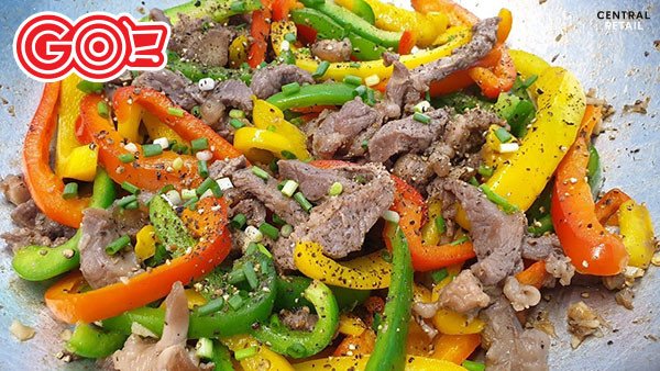 Thịt bò xào ớt chuông thơm ngon, hấp dẫn