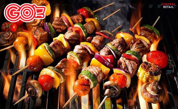 Thịt bò xiên nướng hấp dẫn
