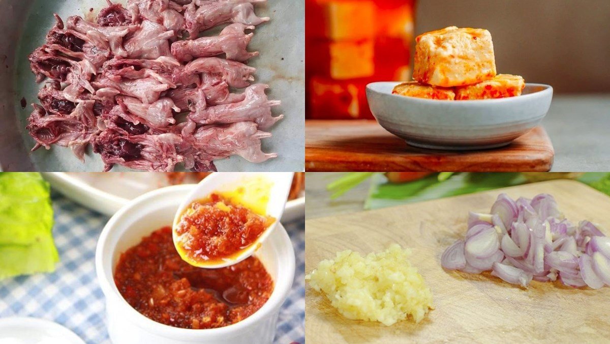 Thịt chuột đồng tươi sống đã được sơ chế sạch sẽ chuẩn bị cho các món nướng