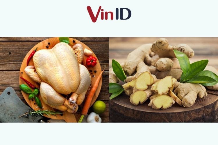 Thịt gà và gừng tươi là những nguyên liệu cốt lõi cho canh gà gừng