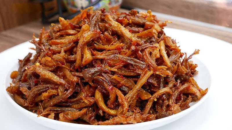 Thịt heo phơi khô tẩm ướp gia vị