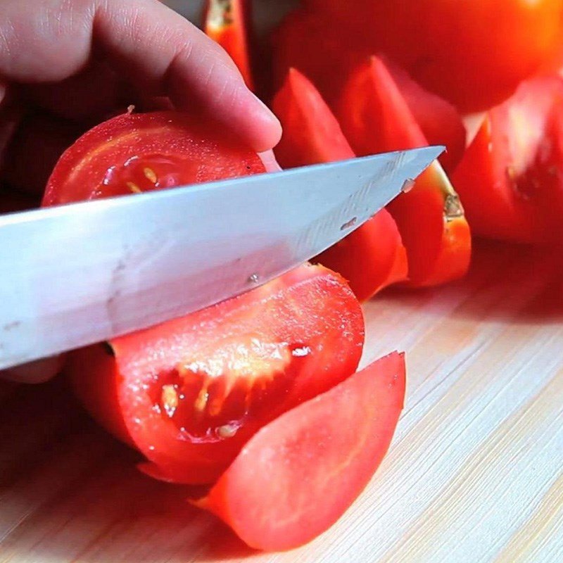 Thịt trâu thái lát mỏng ngang thớ