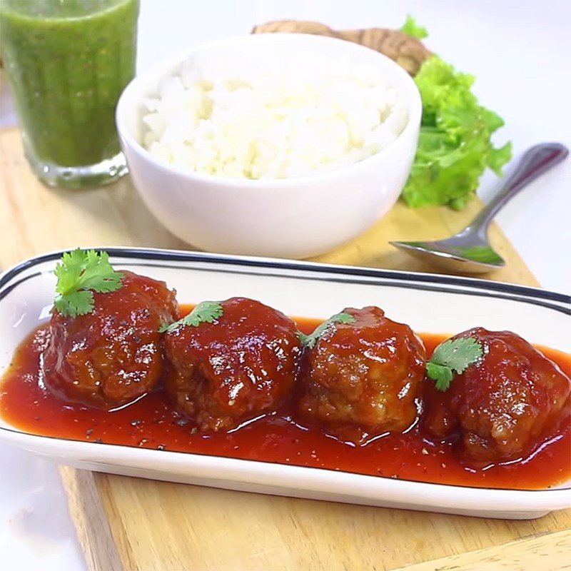 Thịt viên kho chua ngọt