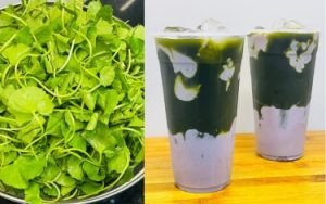 Thức uống rau má khoai môn mix hấp dẫn