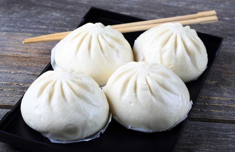 thưởng thức bánh bao ngon miệng