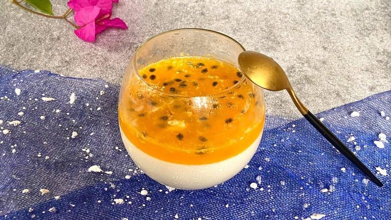 Thưởng thức panna cotta lành mạnh không lo béo